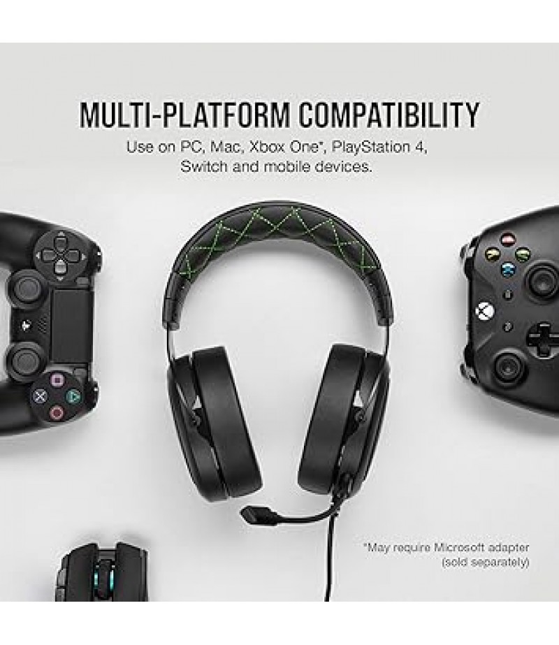 Corsair Hs50 Pro Stereo Gaming Headset - Green | CA-9011216-NA