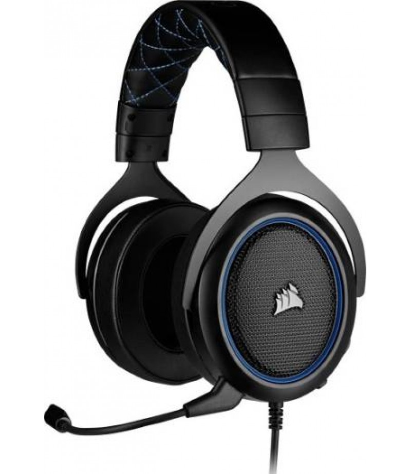 Corsair HS50 Pro, Stereo Gaming Headset, Discord Certified Headphones, Works with PC, Mac, Xbox One, PS4, Nintendo Switch, iOS and Android - Blue | CA-9011217-NA