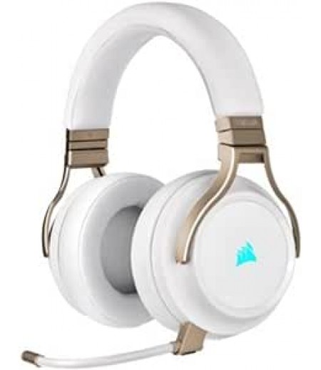 Corsair VIRTUOSO RGB WIRELESS High-Fidelity Gaming Headset, Pearl, Medium, Wired | CA-9011224-EU