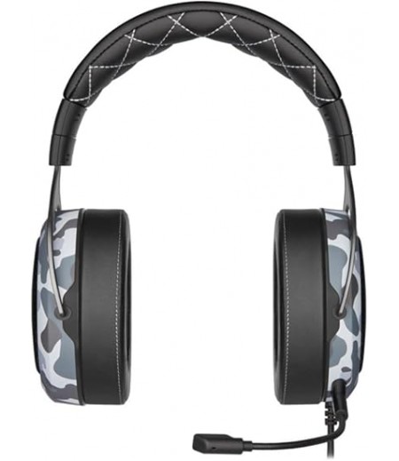 Corsair Hs60 Haptic Stereo Gaming Headset With Bass (Haptic Powered By Taction Technology, Plush Memory Foam Ear Cups, Custom-Tuned 50Mm Neodymium Audio, Detachable Microphone) Camo | CA-9011225-EU