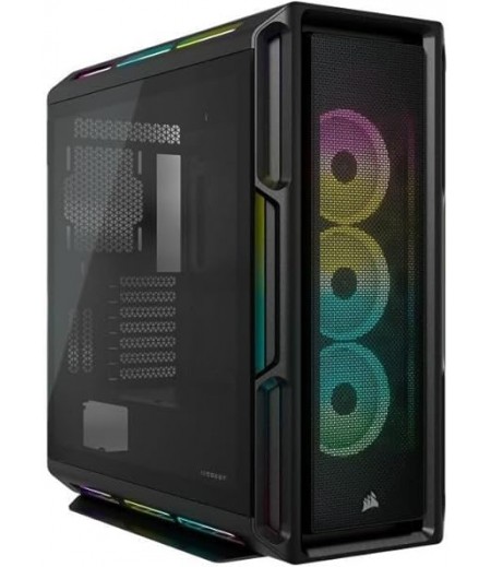 Corsair Icue 5000T Rgb Mid-Tower Atx Pc Case-208 Individually Addressable Rgb Leds-Fits Multiple 360mm Radiators-Easy Cable Management-3 Included Corsair Ll120 Rgb Fans | CC-9011230-WW