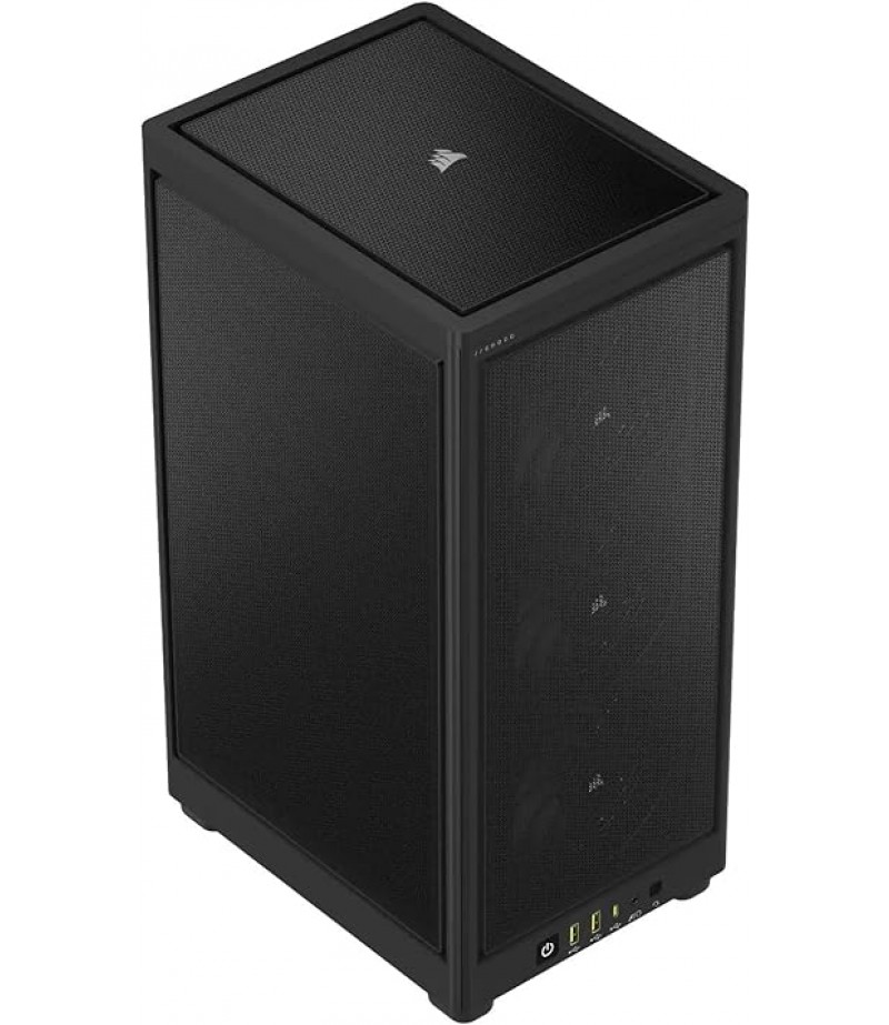 CORSAIR 2000D Airflow Mini-ITX PC Case - Black - Mini-ITX Form-Factor - Steel Mesh Panels - Three-Slot GPU Support | CC-9011244-WW