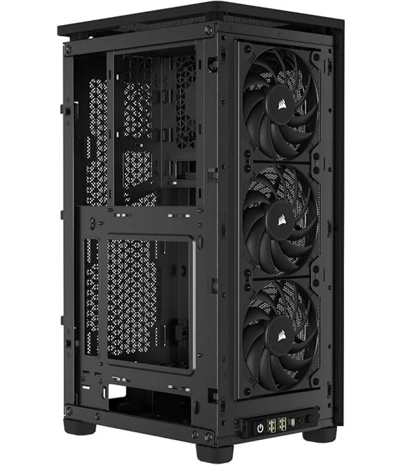 CORSAIR 6500X Mid-Tower ATX Dual Chamber PC Case - Tempered Panoramic Glass - Reverse Connection Motherboard Compatible - No Fans Included - White/Satin Grey Aluminium | CC-9011285-WW