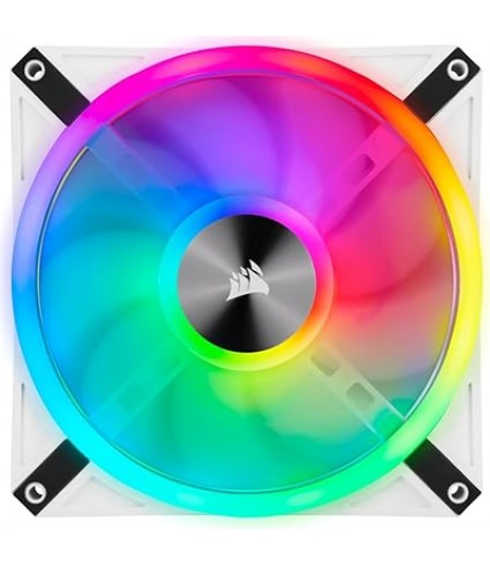 CORSAIR QL140 RGB White Double, Dual Fan Kit With Lighting Node Core | CO-9050106-WW