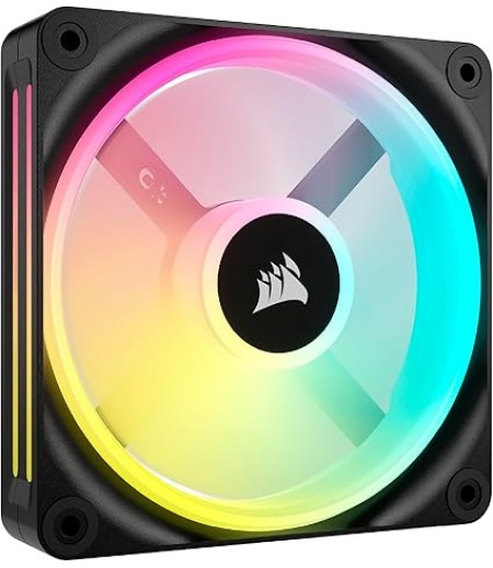 Corsair iCUE LINK QX120 RGB 120mm PWM PC Fan Expansion Kit Single Black | CO-9051001-WW