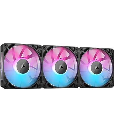 Corsair iCUE LINK RX120 RGB 120mm PWM Fan Triple Starter Kit Black | CO-9051018-WW