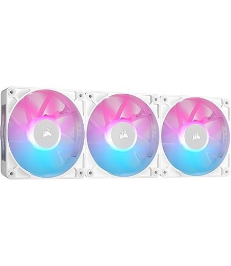 Corsair iCUE LINK RX120 RGB 120mm PWM Fan Triple Starter Kit WHITE | CO-9051022-WW