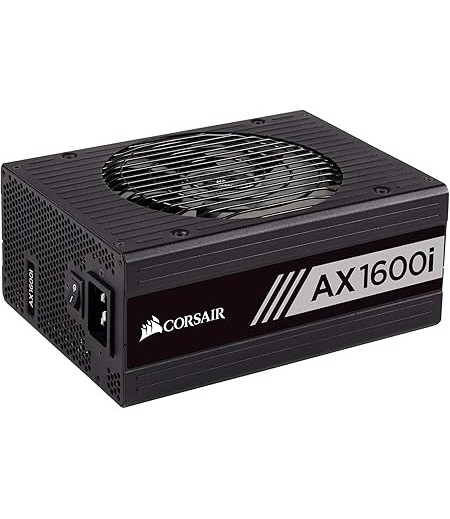 Corsair AXi Series, AX1600i, 1600 Watt, 80+ Titanium Certified, Fully Modular - Digital Power Supply | CP-9020087-UK