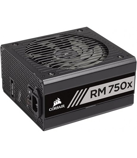 Corsair RM750x 80 Plus Gold, 750 W Fully Modular ATX Power Supply Unit - Black | CP-9020199-UK