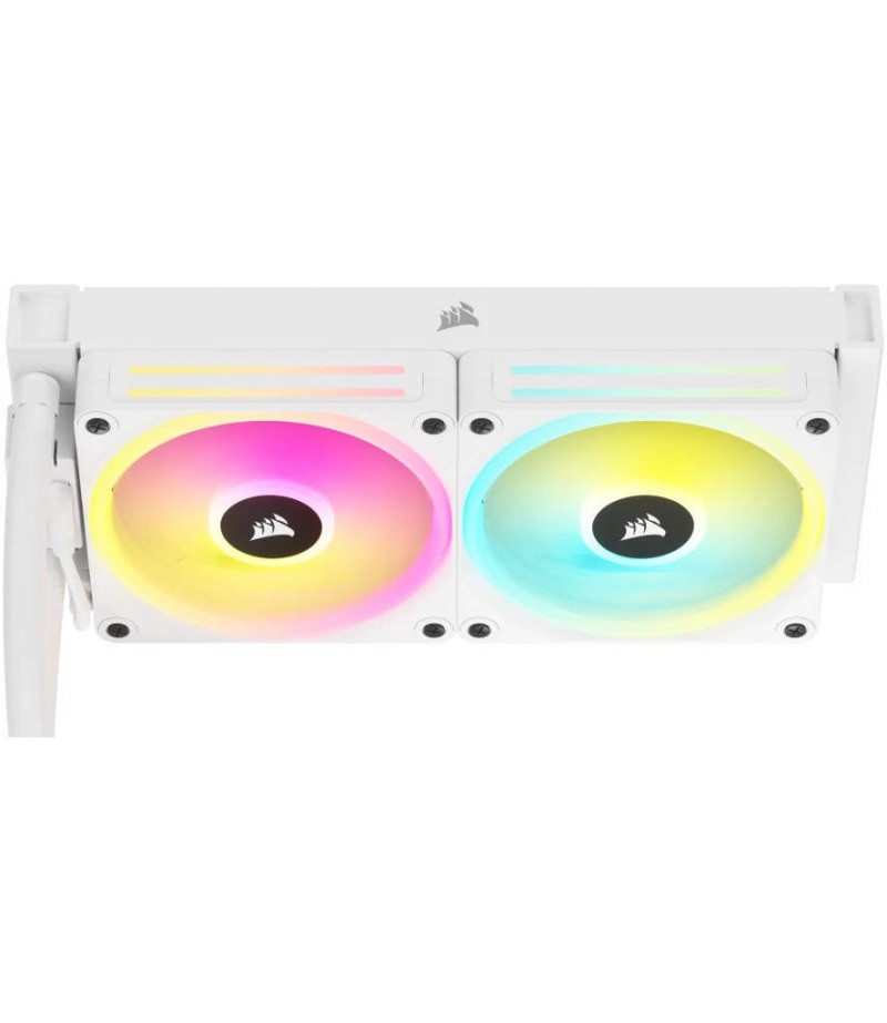 CORSAIR iCUE LINK H100i RGB AIO White, 240mm Radiator Liquid CPU Cooler | CW-9061005-WW