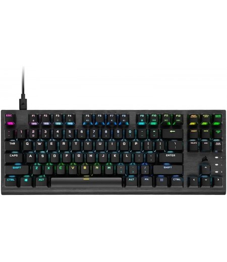 Corsair K60 PRO TKL RGB Tenkeyless Optical-Mechanical Gaming Keyboard - OPX Switch Eng Arabic Caps | CH-911D01A-AR