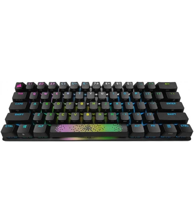 Corsair K70 RGB Pro Mini Wireless Mechanical Gaming Keyboard, Swappable Cherry MX Switches, PBT Double Shot Keycaps, For PC / Mac / Mobile / Playstation, English Layout, Black | CH-9189010-NA