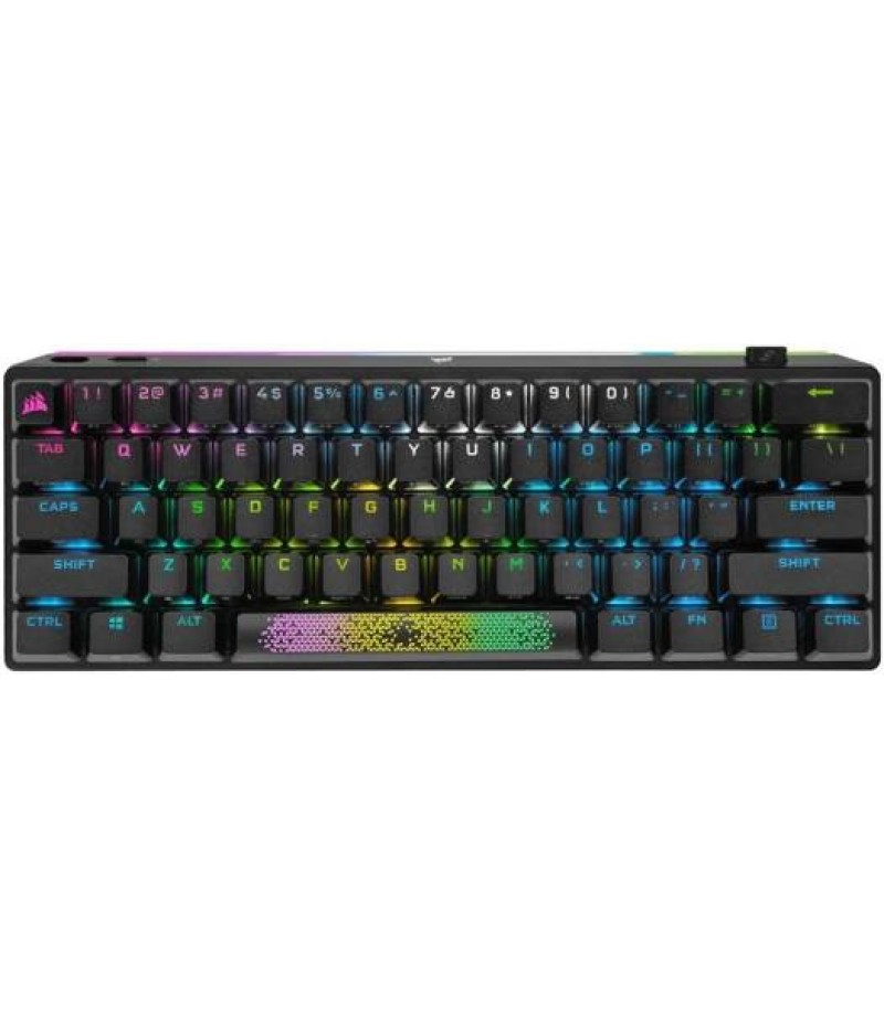 Corsair K70 RGB Pro Mini Wireless Mechanical Gaming Keyboard, Swappable Cherry MX Switches, PBT Double Shot Keycaps, For PC / Mac / Mobile / Playstation, English Layout, Black | CH-9189010-NA