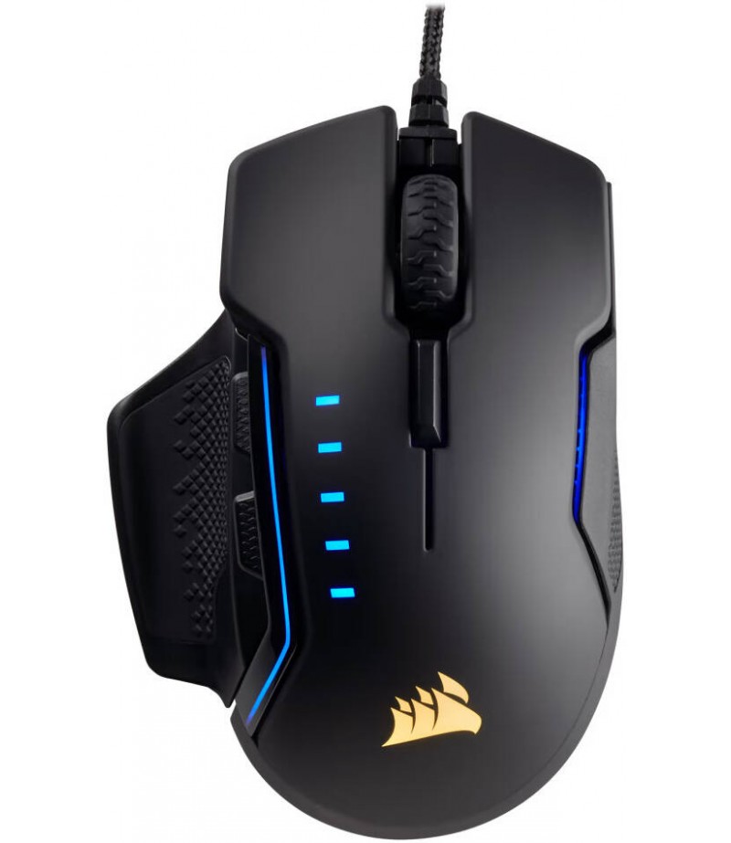 Corsair GLAIVE RGB Wired Gaming Mouse, Aluminum | CH-9302111-NA