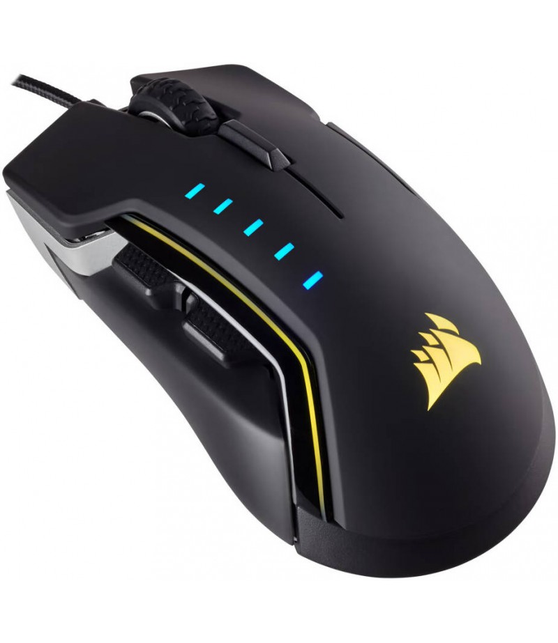 Corsair GLAIVE RGB Wired Gaming Mouse, Aluminum | CH-9302111-NA