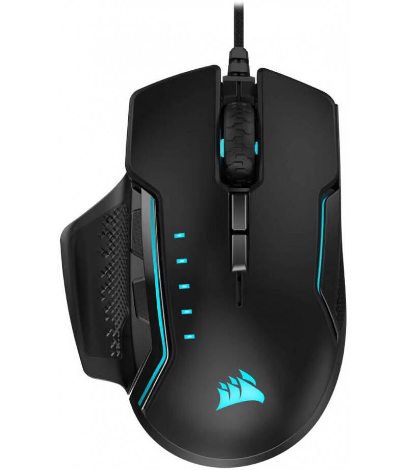 Corsair GLAIVE RGB PRO Wired Gaming Mouse, Black | CH-9302211-NA