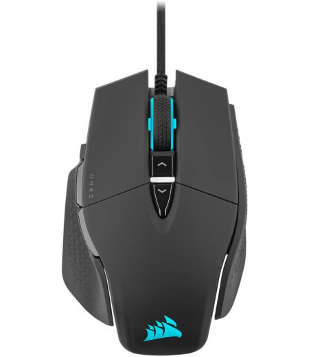 Corsair M65 RGB ULTRA Wired Gaming Mouse, MARKSMAN 26K Sensor, 26,000 DPI, 8 Programmable Buttons, 1.8m Drag-Reducing Paracord, Black | CH-9309411-EU