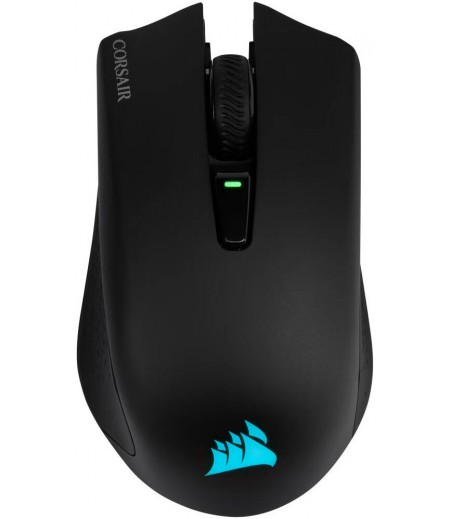 Corsair HARPOON RGB Wireless Gaming Mouse, PMW3325 Sensor, 10000 DPI, Slipstream Wireless Technology, Omron Button Type, 1.8m Tangle Free Rubber, Black | CH-9311011-NA