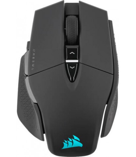 Corsair M65 RGB ULTRA Wireless Gaming Mouse, MARKSMAN 26K Sensor, 26,000 DPI, 8 Programmable Buttons, SLIPSTREAM Technology, 1.8m Tangle Free Rubber Cable, Black | CH-9319411-EU