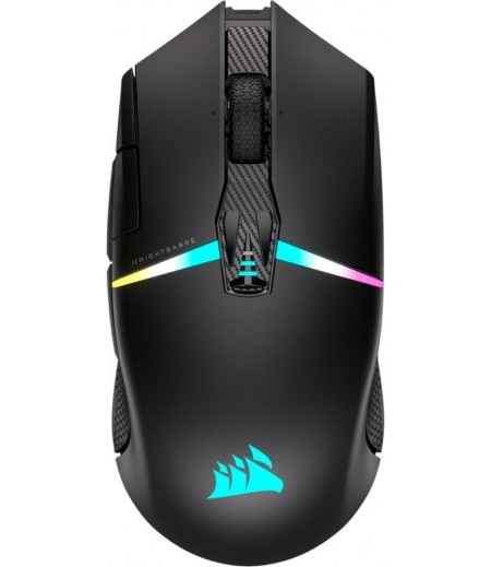 CORSAIR NIGHTSABRE WIRELESS RGB FPS/MOBA Gaming Mouse – 26,000 DPI – 11 Programmable Buttons – Up to 100hrs Battery – iCUE Compatible – PC, PS5, PS4, Xbox – Black | CH-931B011-EU