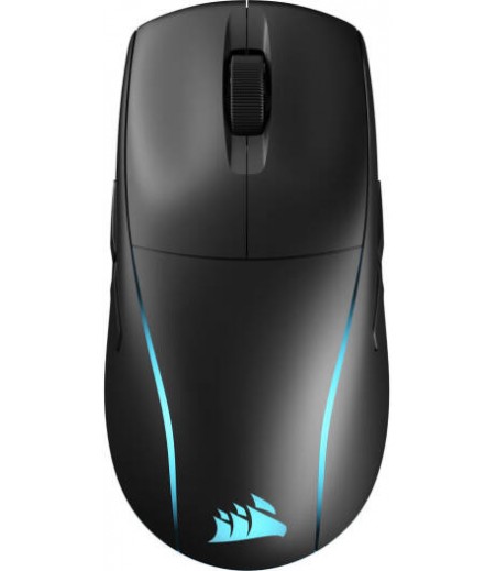 Corsair M75 Wireless Lightweight RGB Gaming Mouse, Ambidextrous Design, MARKSMAN 26K Sensor, 26,000 DPI, 650 IPS Tracking, 50G Acceleration, Slipstream Wireless, Black | CH-931D010-EU