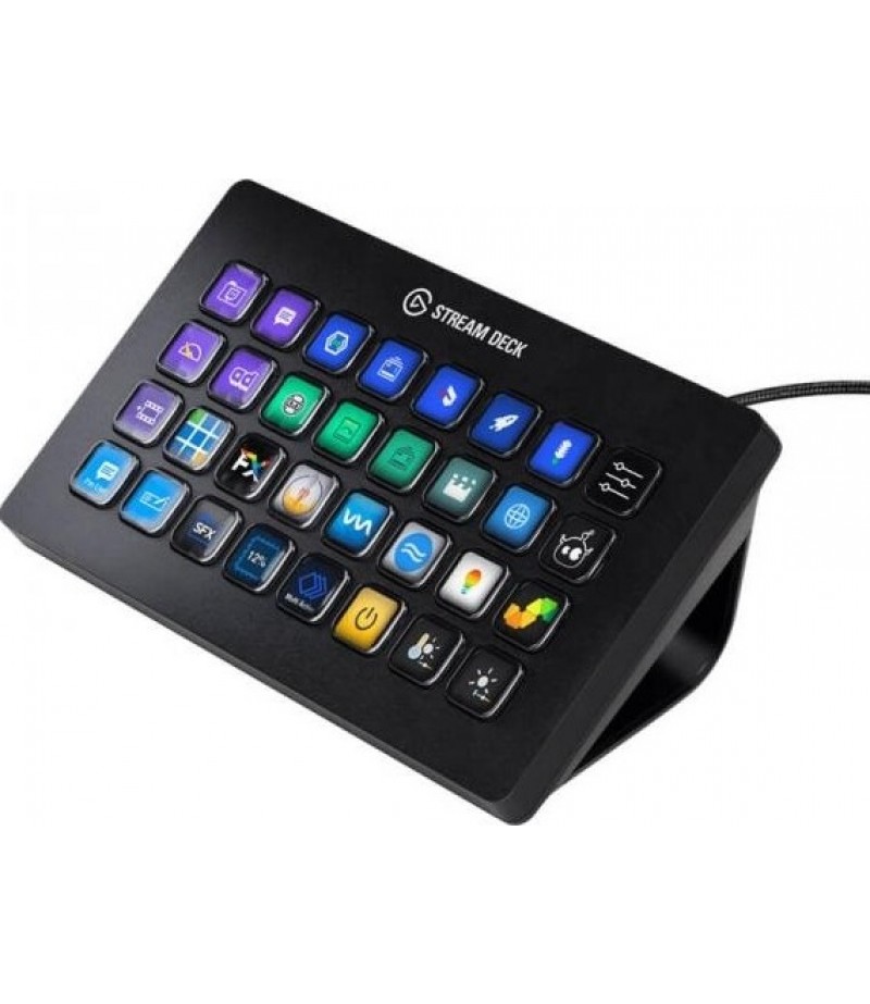 Corsair Elgato Stream Deck XL - Advanced Stream Control with 32 customizable LCD keys, for Windows 10 and macOS 10.13 or later - Black | 10GAT9901