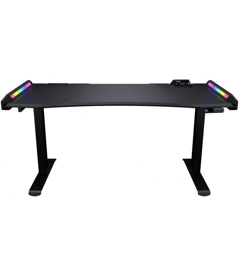 Cougar E-MARS 150 Electrical Gaming Desk, Sturdy Elevated Construction, Dual-sided RGB Lighting Effects, Advanced and High-speed Links, Ergonomic Gaming Space,Grey | 3M1503SB.0005