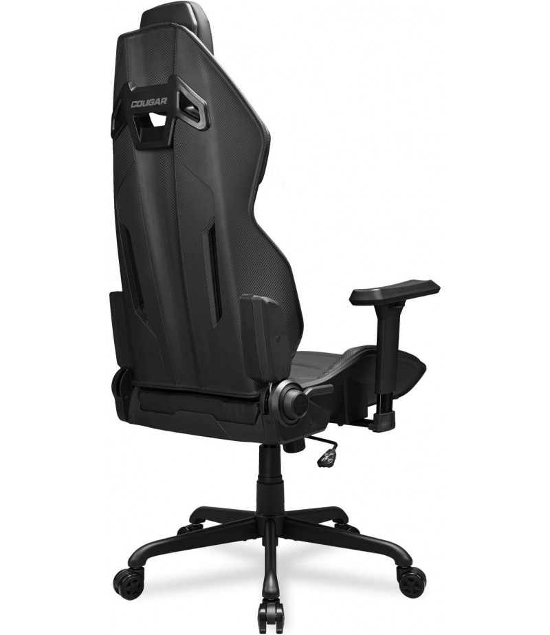 Cougar Hotrod Multi-zone Backrest Anchored Gaming Chair, Hyper-dura Leatherette, 3D Adjustable Armrest, Class 4 Gas Lift, 150° Reclining, 5-Star Steel Base , 2.4