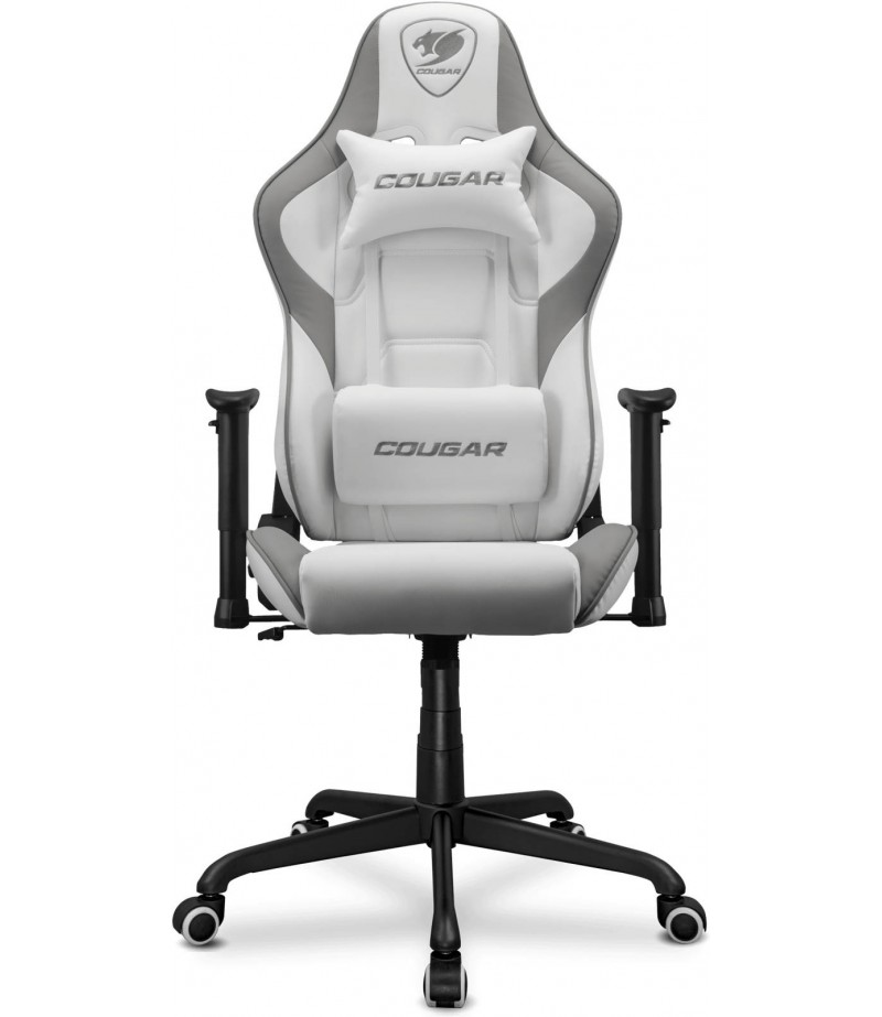 COUGAR Armor Elite Gaming Chair, Premium PVC Leather, 2D Armrest, Piston Height Adjustment, Class 4 Gas Lift Cylinder, 160° Reclining, Up to 120Kg Max Load, White- CG-CHAIR-ARMOR-ELITE-WHT | 3MELIWHB.0001