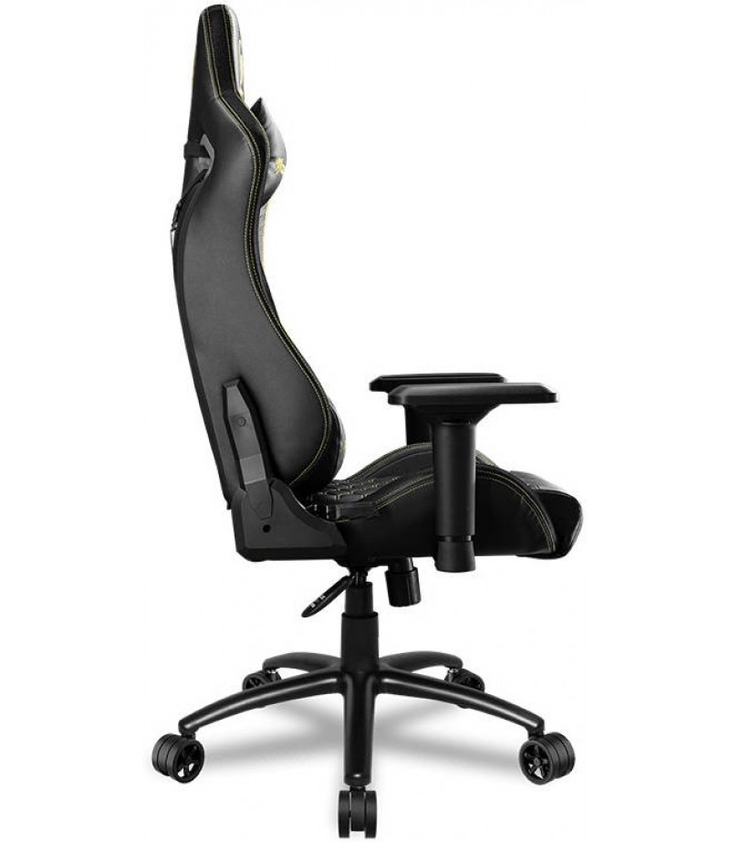 Cougar Outrider S Royal Gaming Chair, Adjustable Design, Piston Height Adjustment, 180° Reclining, 4D Armrest, Full Steel Frame, Class 4 Gas Lift Cylinder, Royal Black | CG-CHAIR-OUTRIDER-S-ROYAL