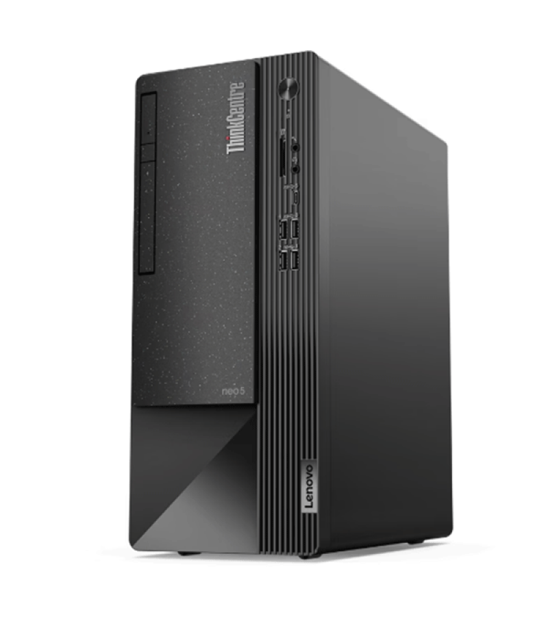 LENOVO ThinkCentre neo 50t Intel Core i3-12100 Processor, 4GB RAM, 1TB HDD, DVD±RW, DOS, English Arabic Keyboard