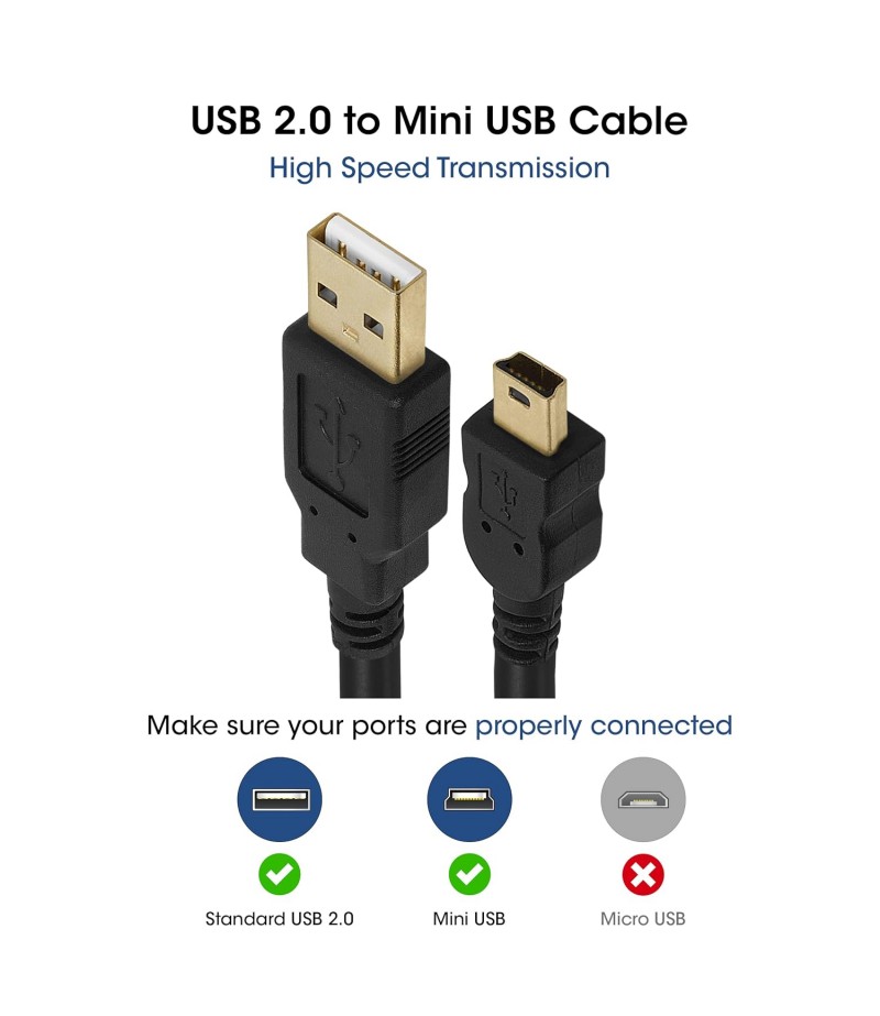 S-TEK USB TO MINI USB CABLE 10METER