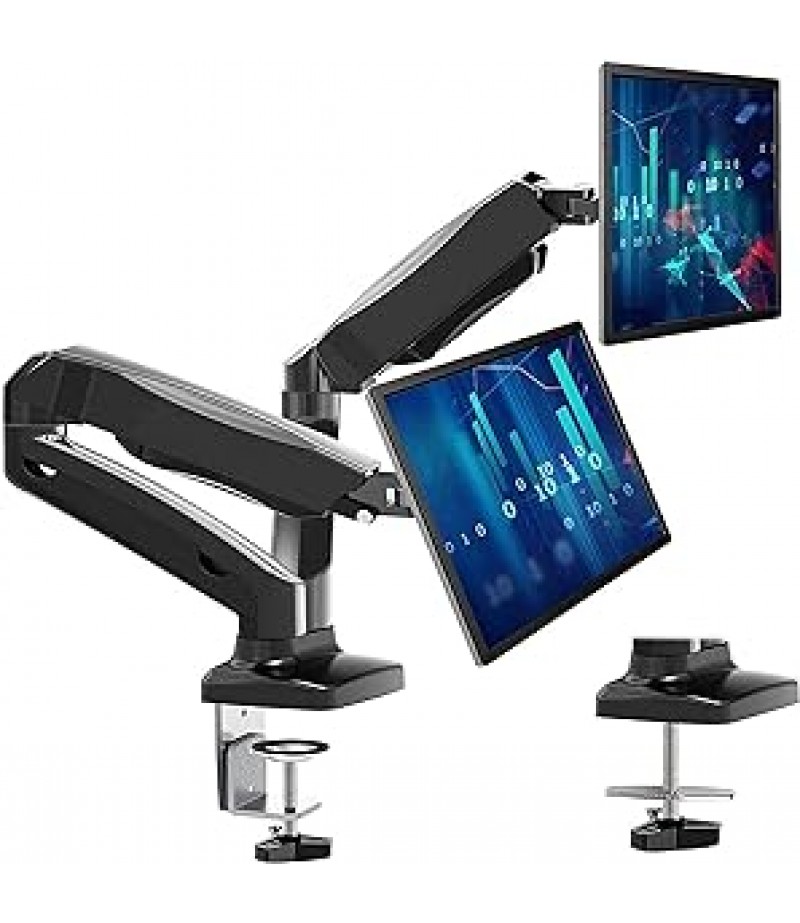 SKILL TECH-SH130 C024 Dual Monitor Thin Gas Spring Dual Monitor Arm