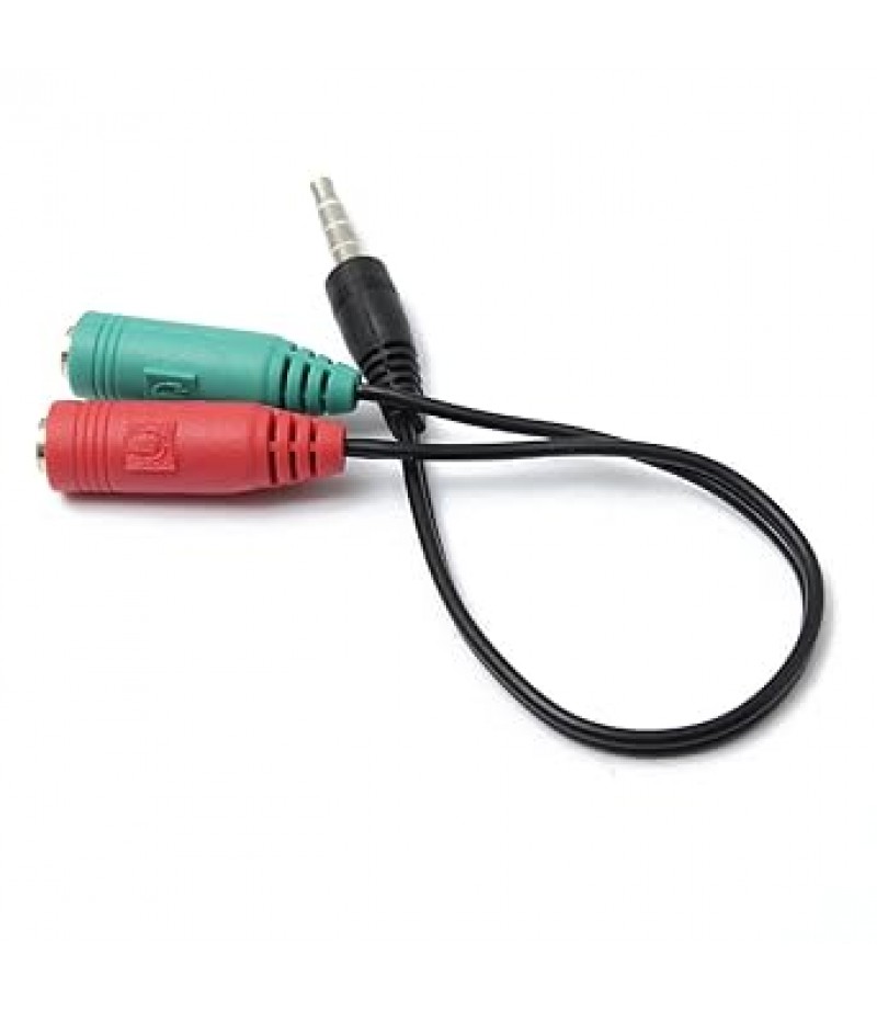 HAYSENSER 4-CONDUCTOR 3.5MM SPLITTER CABLE FOR MIC AND HEADPHONE