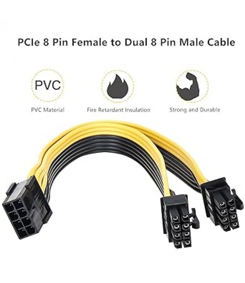 HAYSESNER VGA CARD SPLITTER 8PIN MALE 8PIN FEMALE