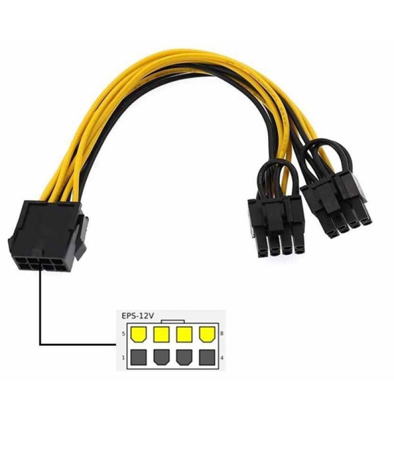 HAYSESNER VGA CARD SPLITTER 8PIN MALE 8PIN FEMALE