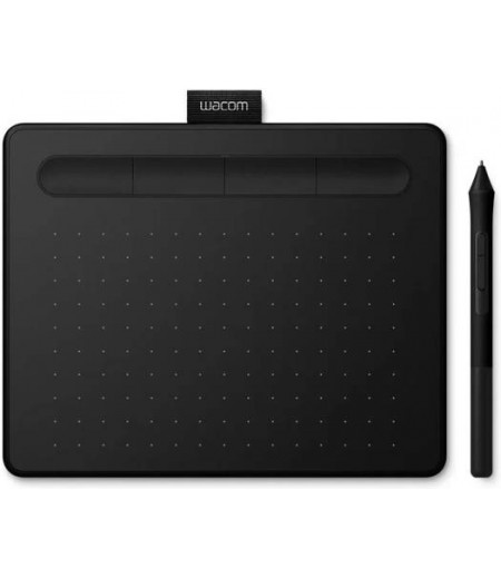 Wacom Intuos Small Creative Pen Tablet, Manga Edition, Wireless & BT Connectivity, 4 Programmable ExpressKeys, 4,096 Pen Sensitivity, Windows, Mac & ChromeOS Compatible, Black | CTL-4100WLK-M