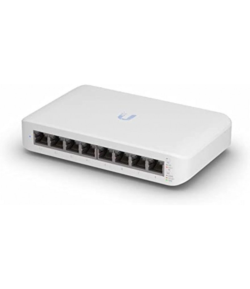 Ubiquiti UniFi Switch Lite 8 PoE | 8-Port Gigabit Switch with 4 PoE+ 802.3at Ports (USW-Lite-8-PoE),White