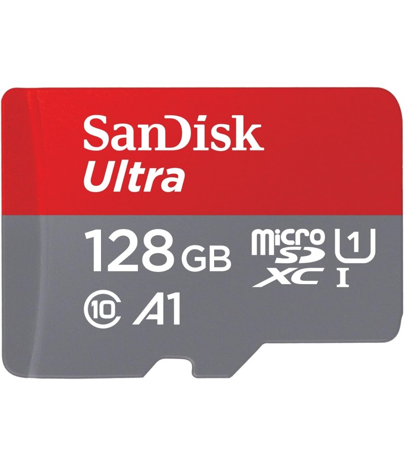 SanDisk Ultra 128GB microSDXC UHS-I, 140MB/s R, Memory Card, 10 Y Warranty, for Smartphones